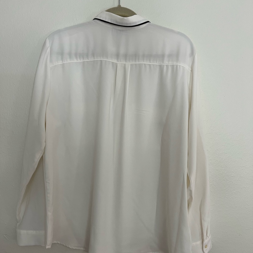 Loft Outlet Button Down White Blouse - image 2